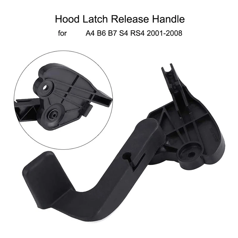 Hood Latch Release Handle 8E1823533B, Car Hood Bonnet Release Lever Latch Handle For - A4 B6 B7 S4 RS4 2001-2008