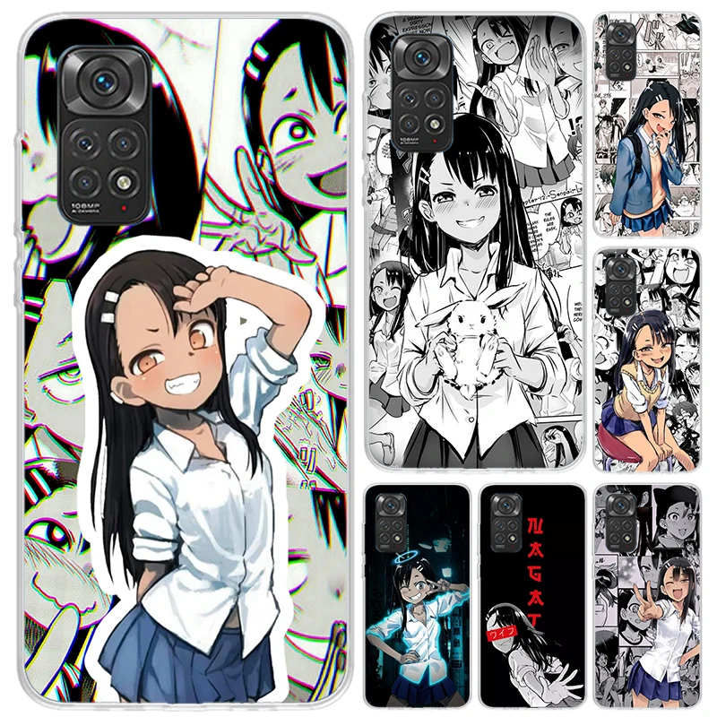 Nagatoro San Anime Aesthetic Phone Case for Xiaomi Redmi Note 13 12S 12 11S 11 11T 11E 10S 9 Pro Plus 8 8T 9T 7 Soft Funda Print