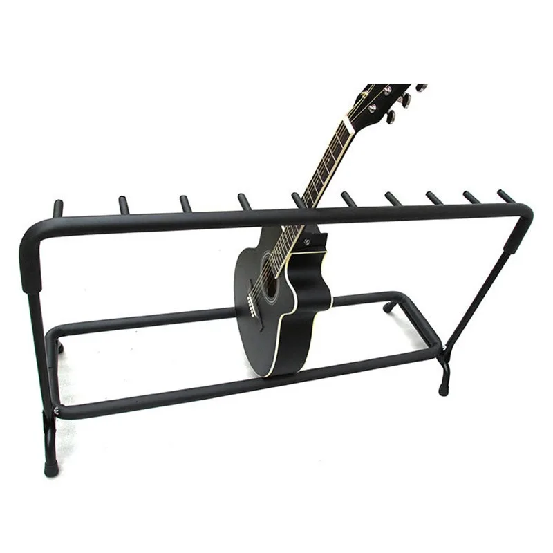Nine Head Row Guitar Stand, Nine Head Stand, Multi Head Guitar Stand, Vertical Multiple Guitar Stands