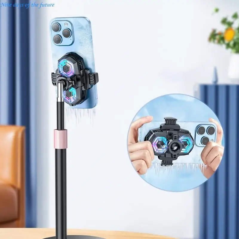 

Phone Cooling Stand 1/4 Screw Hole Universal for 6.9 to 8.8cm Width Devices E65A