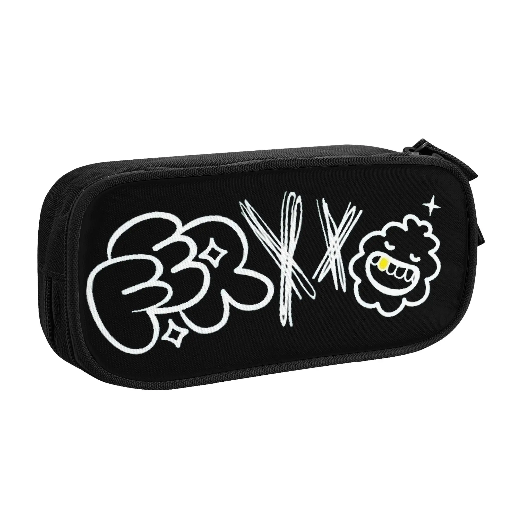 Colombian Feid Ferxxo Pencil Cases 90s Rapper Rap Music Singer Rapper Songwriter Pencil Bag Pouch Students Stationery