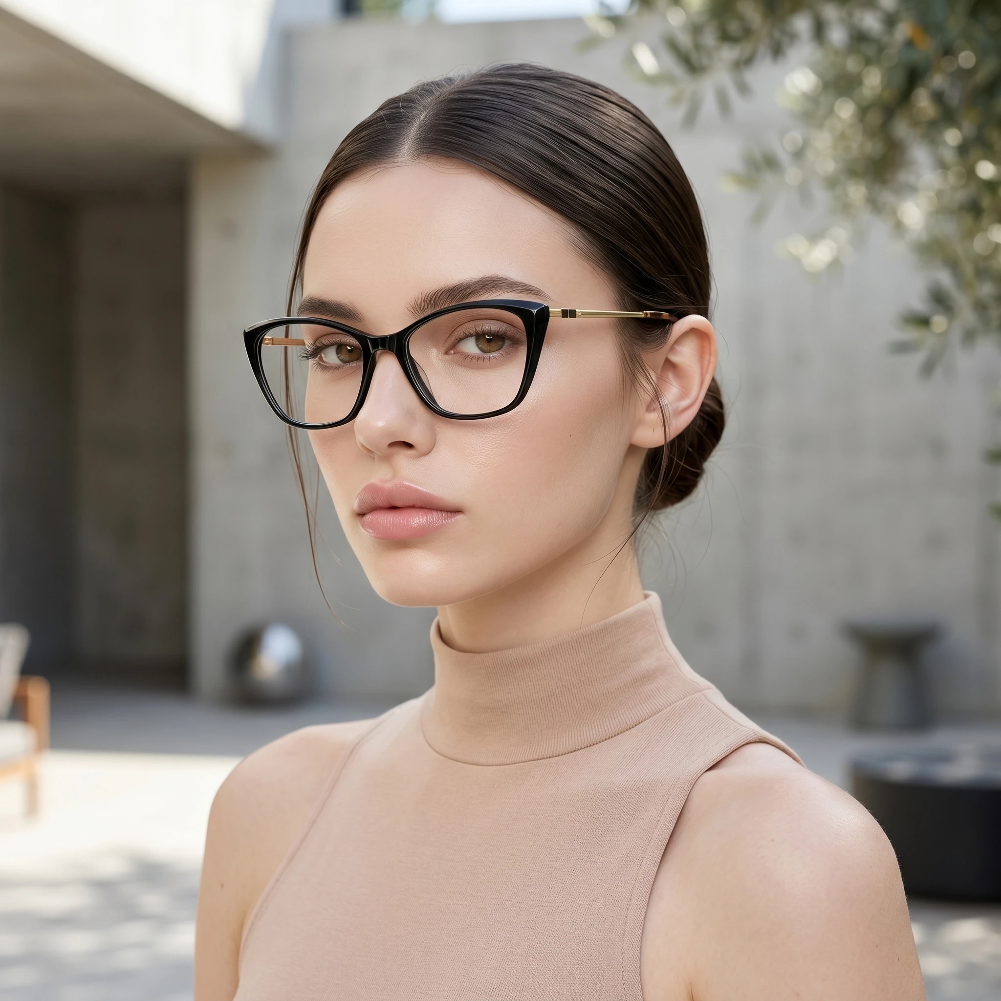 Luxuriöse TR90-Brille mit Blaulichtschutz für Damen und Herren, modische Computerbrille mit klaren Gläsern, einfache, vielseitige optische Brille