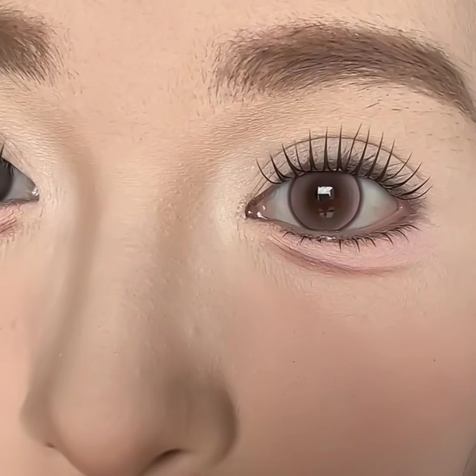 10-reihige künstliche Wimpern im koreanischen Mädchengruppen-Stil, U-Form, Wispy Idol Lashes, vergrößern die Augen, natürliche selbstklebende Wimpernverlängerung – Detail 7