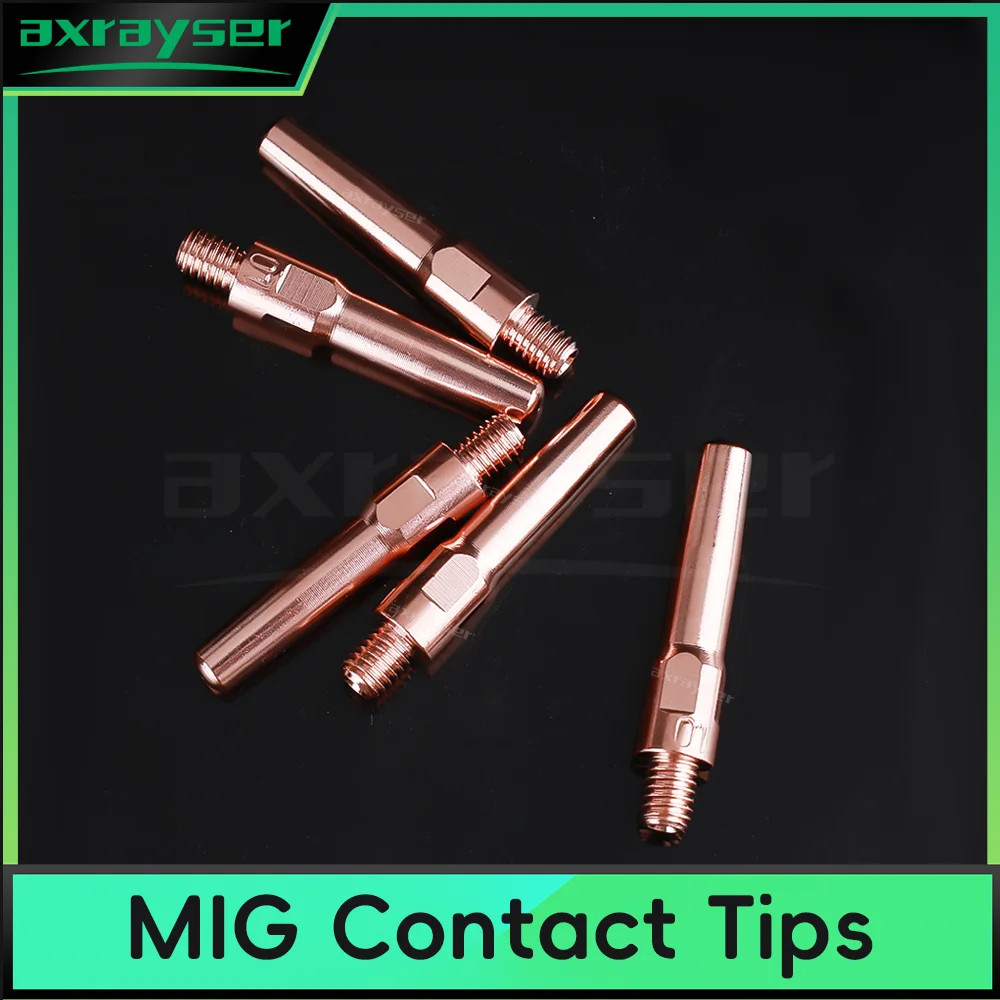 

MIG Contact Tips ( 0.8, 1.0 , 1.2, 1.4,1.6 ) x 40 45 mm OTC CNC Robot Contact Tip Nozzle MIG MAG GMAW Gas Shielded Welding