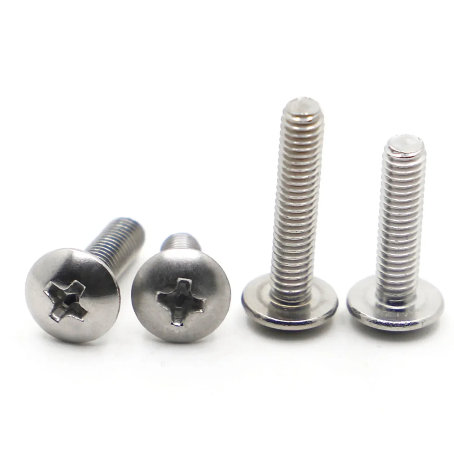 5-50pcs/lot Cross Recessed Truss Head Machine Screws M2 M2.5 M3 M4 M5 M6 Mushroom Big Flat Head 304 Stainless Steel Philips