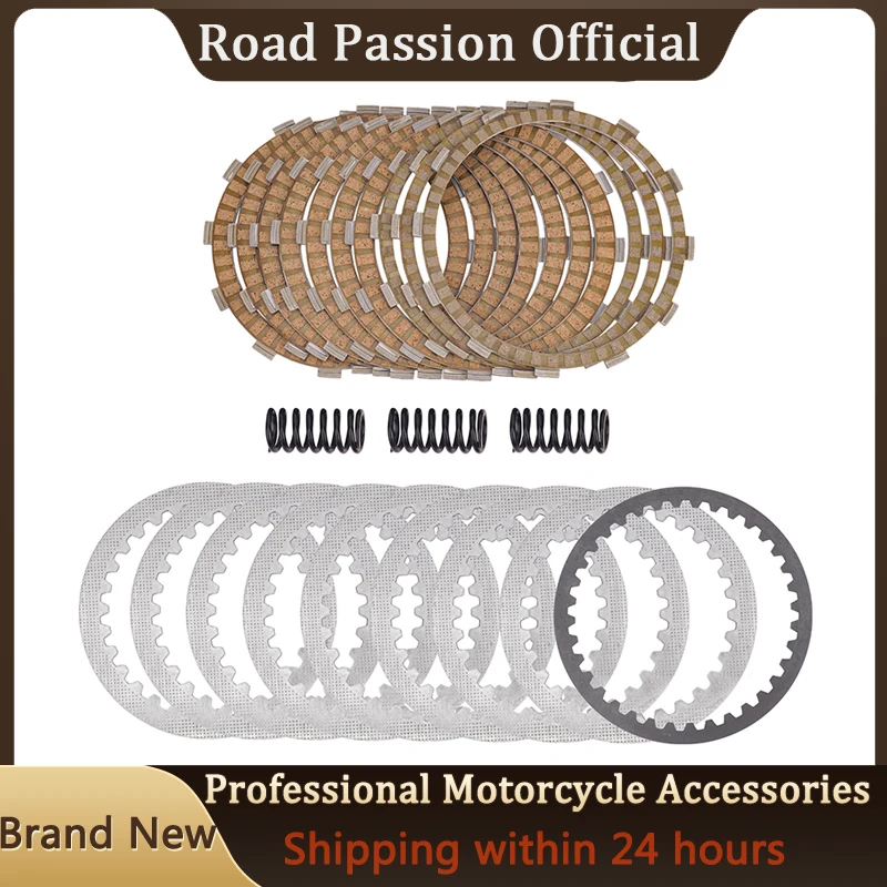 Motorcycle Parts Clutch Plates & Steel Friction Plate Kit For 1190 RC8-R ADV GREY/ORG/R Engine Adventure 1290 SD-R BLACK/ORG