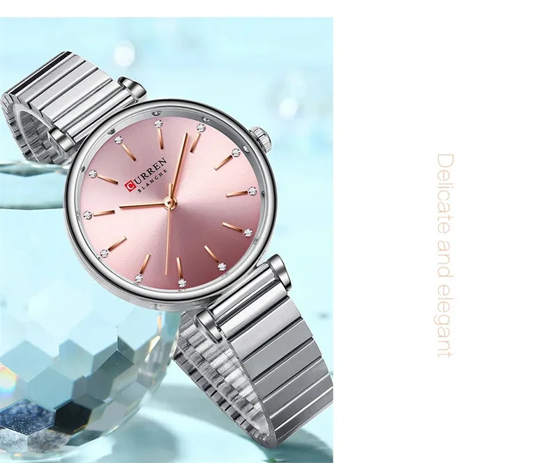 CURREN 9081 Elegante Damen-Quarzuhr, wasserdicht, Edelstahlarmband, Business-Damenuhr, Relojes De Mujer – Detail 11