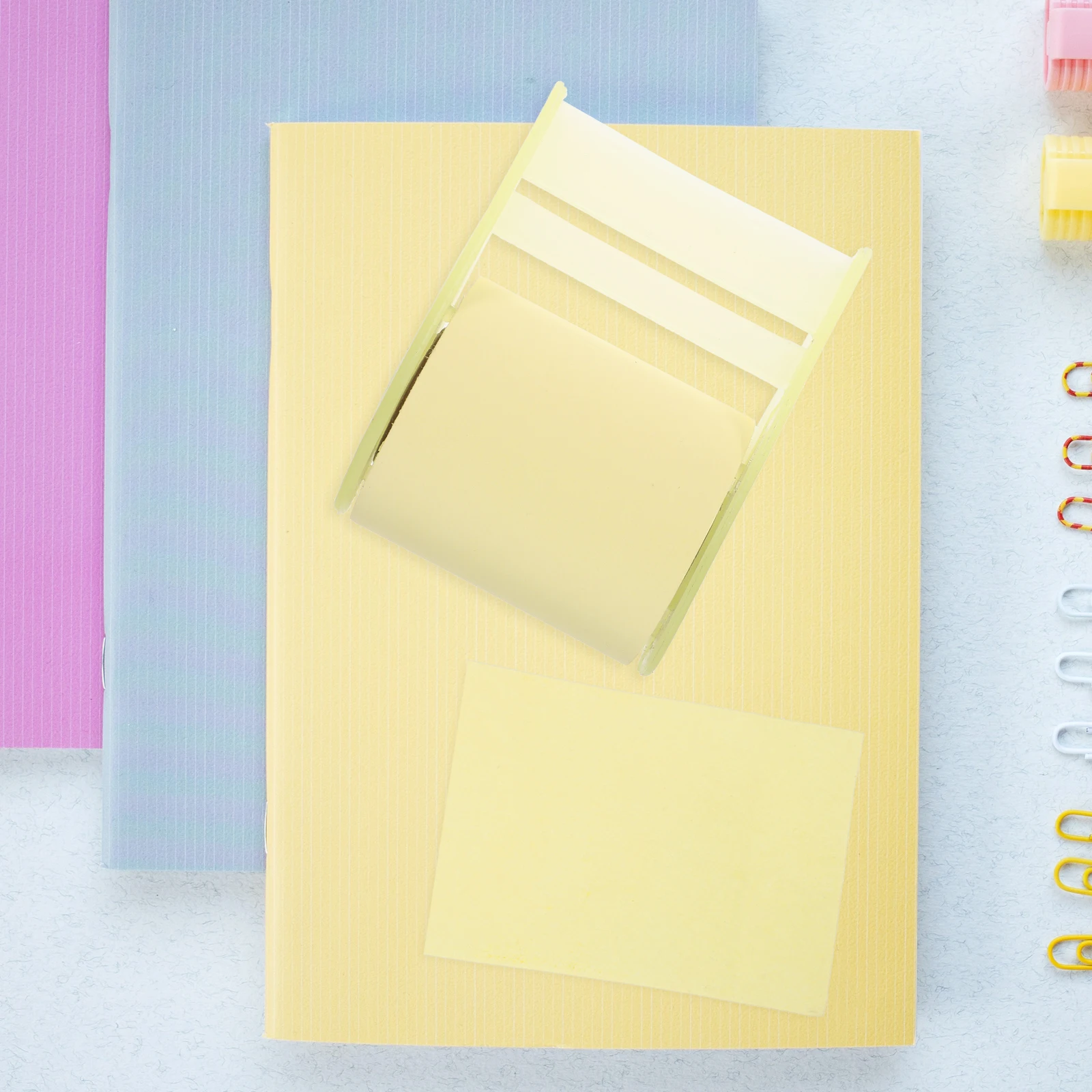 1 Set Sticky Memo Pads Roll Portable Adhesive Note Pads For School Office Home Self-Adhesive Reminder Notepads Small Notebook