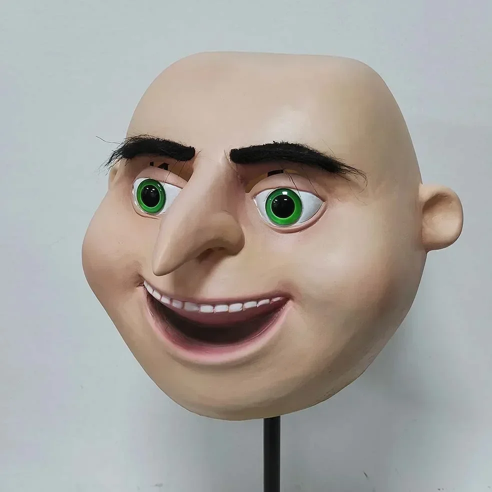 Despicable Me Gru Mask Full Head Mask Halloween Fancy Dress Latex Masks Cosplay Party Props Gru Mask Full Over Head Latex Masks