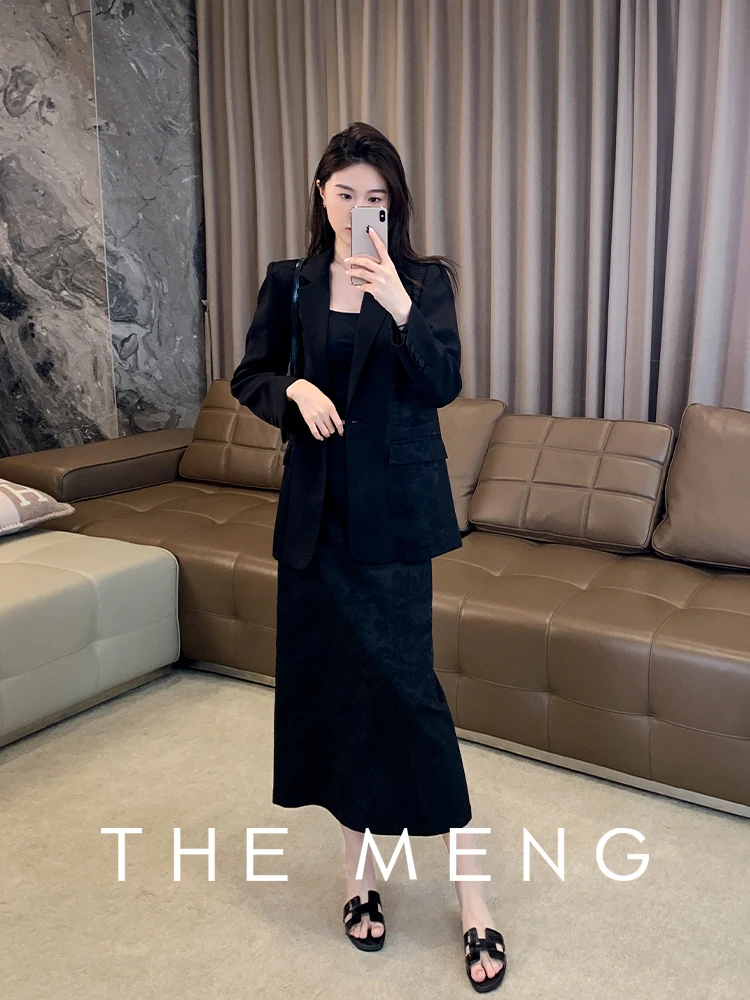 

Ele New Chinese Sle Women's Suit Heavy Embroidery Satin Fabric Spring Faion Commute Long Sve Regular Fit Coat