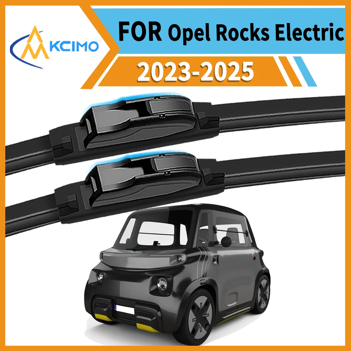 

Max Visibility Max Safety 2PCS Wiper Blades for Opel Rocks Electric 2023-2025 All-Season Performance Easy Install Durable Rubber