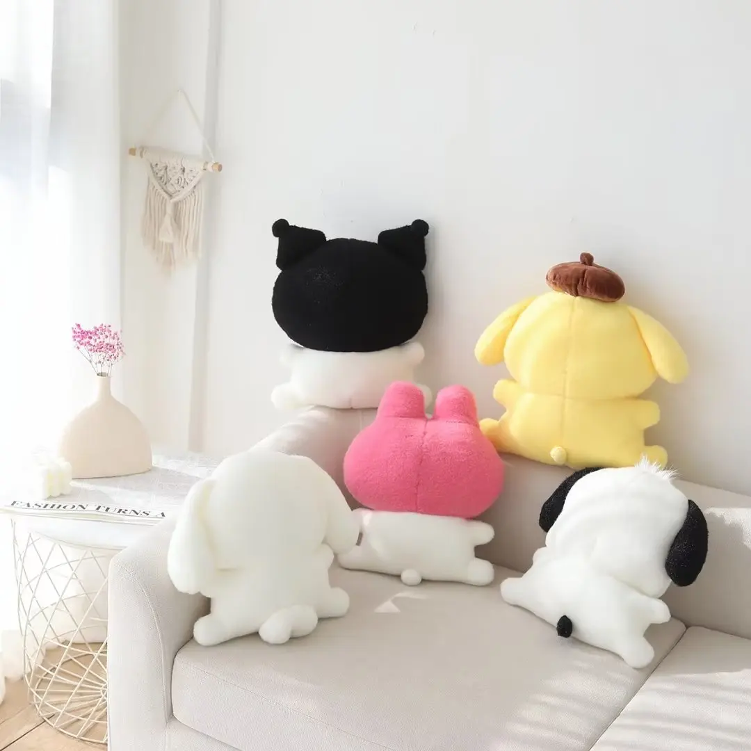 30/45cm Sanrio śliczne Kuromi moja melodia pluszowe zabawki miękkie przytulić pluszowe Pochacco Cinnamoroll lalki rzut poduszki urodziny prezenty dla dziewczyny