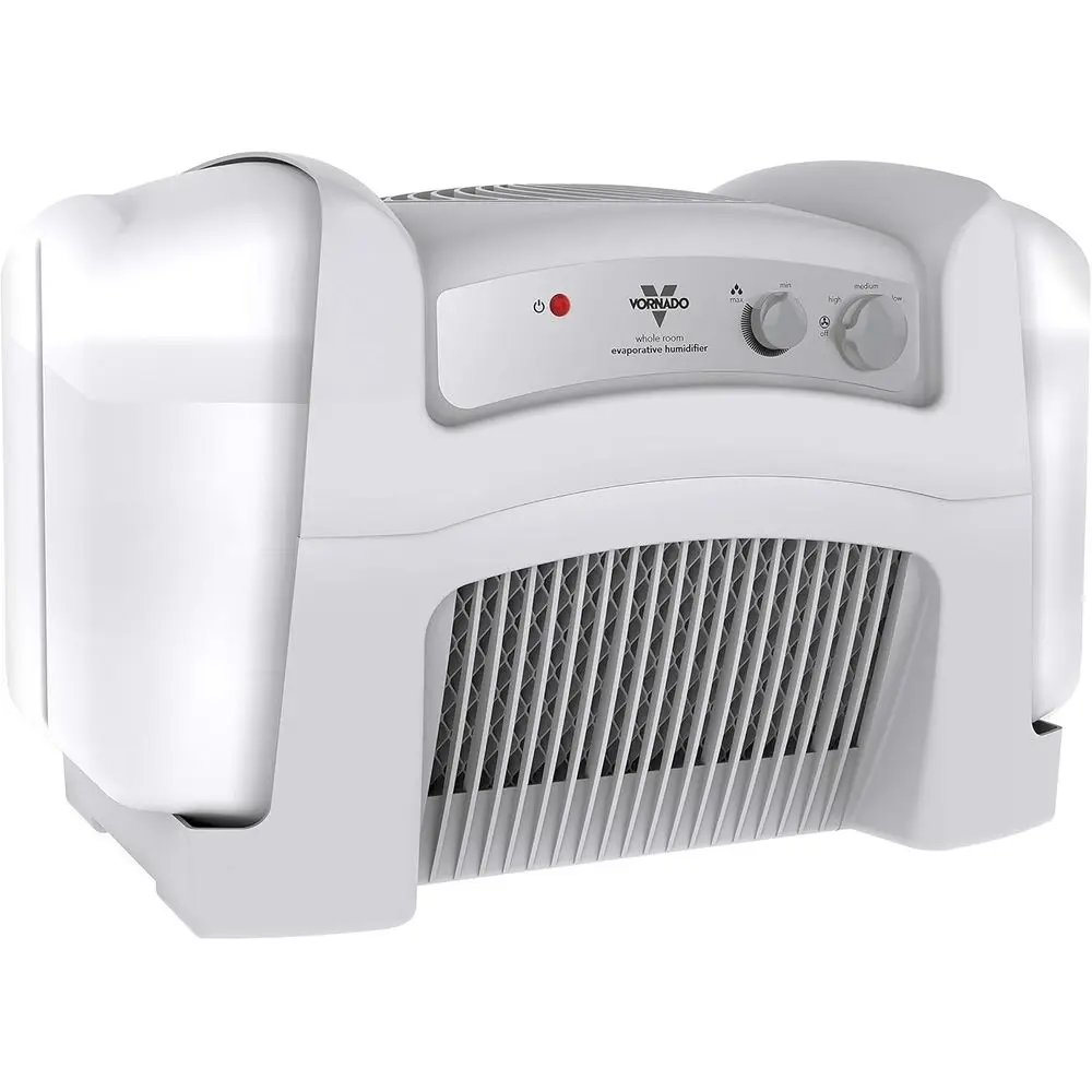 

Adjustable Humidity Evaporator, 4-Gallon for Large Spaces up to 1000 sq ft, 3-Speed, Easy Clean Dual Tank