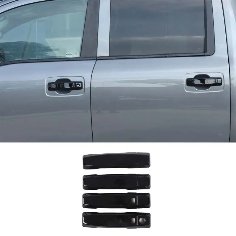 

For Nissan Titan 2016-2023 ABS Black Car Handle Cover Decorative Sticker Car Accessories