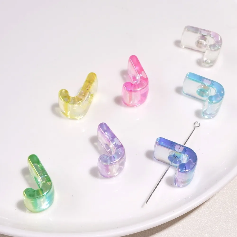 

10 шт. акриловых переливающихся бусин для DIY-брелоков, разноцветные рассыпные бусины-разделители, бусины для цепочек для телефонов, подвесок для сумок, бусины для изготовления украшений