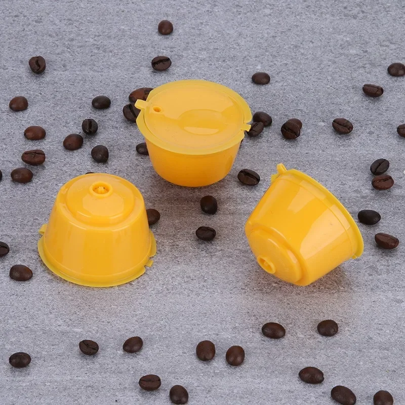 

6Pcs Reusable Coffee Capsule Kits for Machine Refillable Capsules Compatible Filter Cups Dispenser