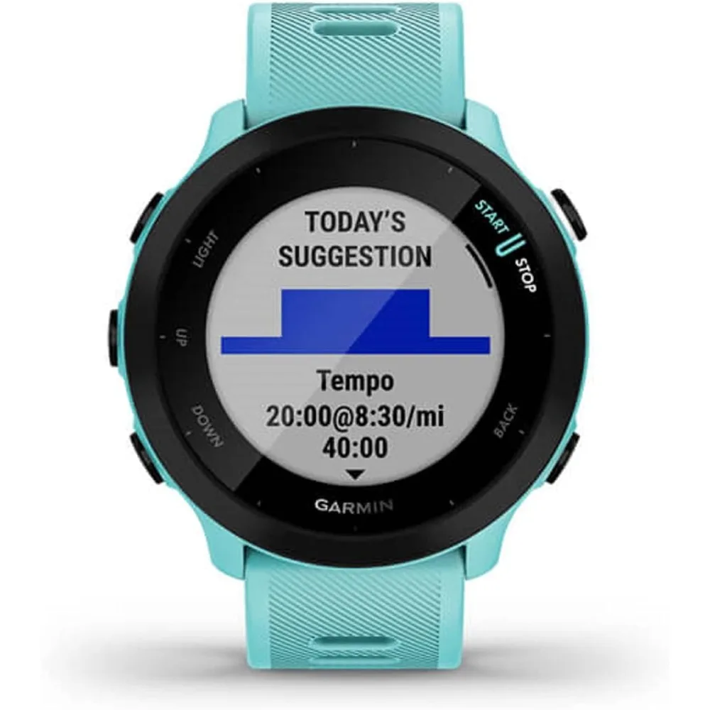 GPS Running Watch with Daily Suggested Workouts, Up to 2 weeks of Battery Life, Aqua