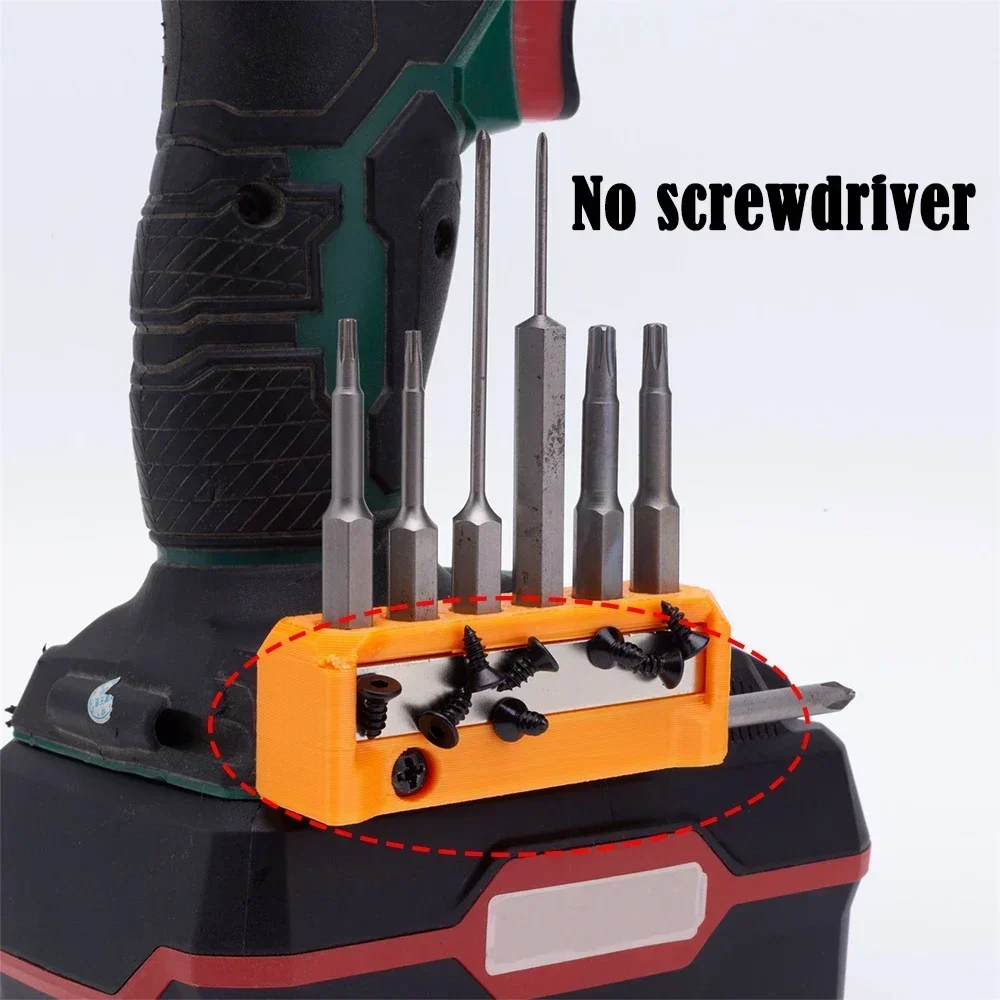 

Magnetic Bit Holder Drill Bit Organizer 6 Spots Bit Screw Set For Lidl Parkside X20V Tools (No Screwdriver)