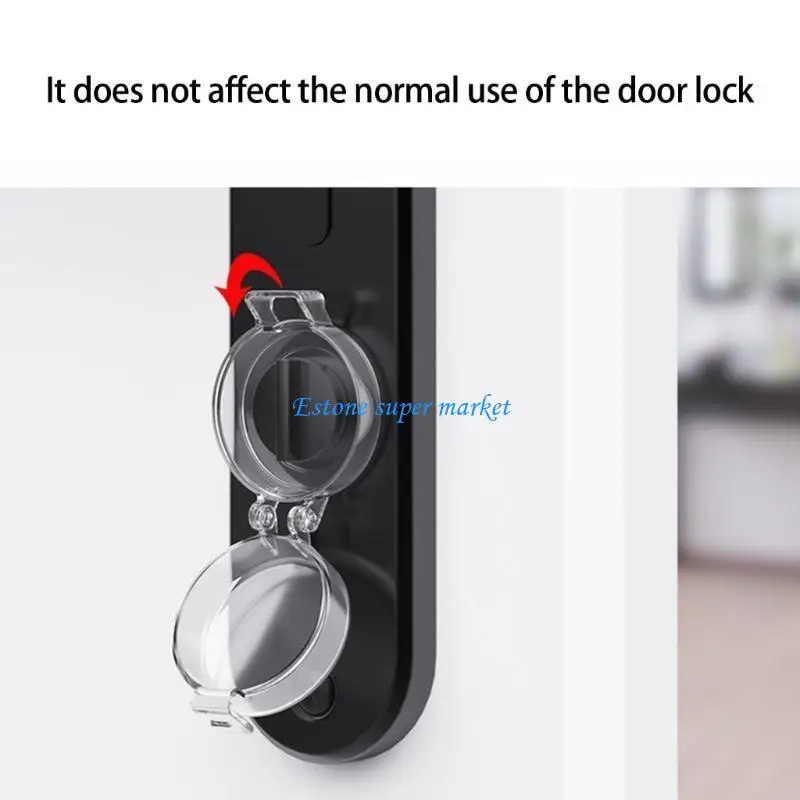 

090B Child Safety Door Lock Protector 5Pcs/pack Deadbolts Cover Prevent Accidental Lockout Solid Color Wide Compatibility