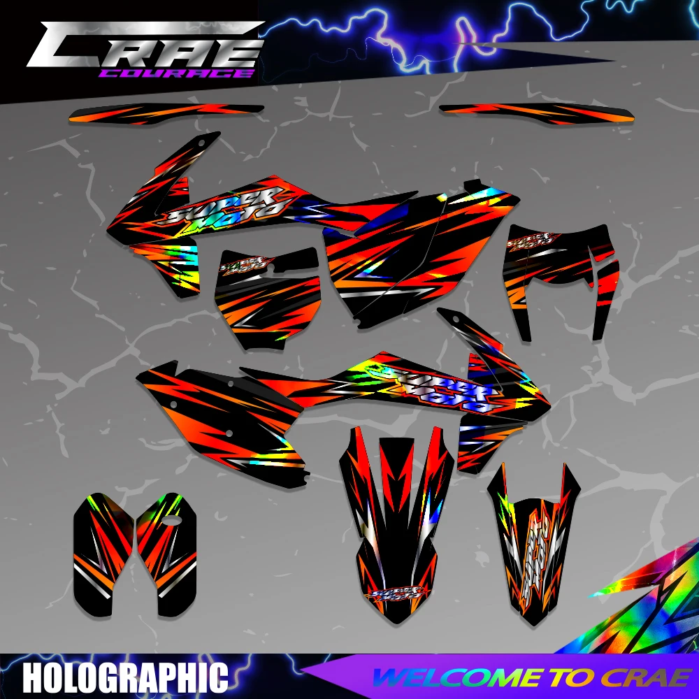 

Motorcycle Background Graphics Decal Stickers Kit For KTM EXC EXCF XCW 2017-2019 125 250 300 350 450 500 SX SXF XC XCF 2016-2018