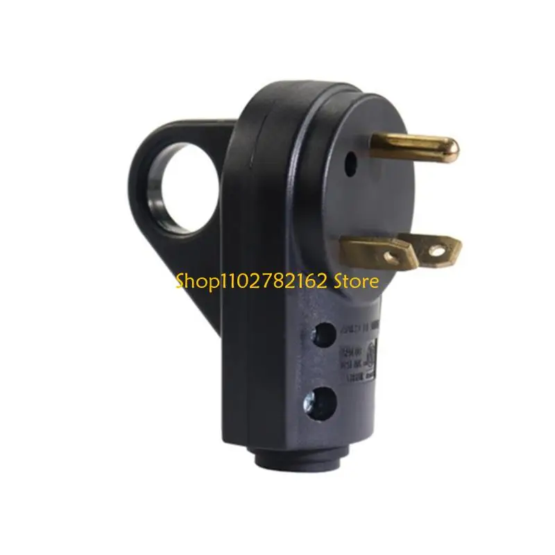

547B Replacement Male Plug with Handle Receptacle Plug Electrical Plug Adapter 125V 30 Amp Heavy Duty Cord Connector
