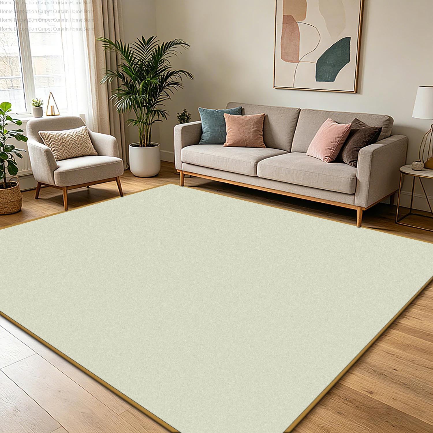Minimalism Solid Color Carpets Soft Fluffy Living Room Decor Non-slip Washable Bedroom Bedside Floor Mat Large Area Rugs Study