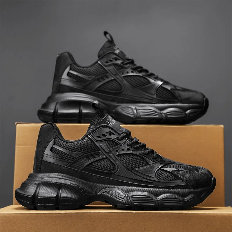 

2025 Spring Autumn New Men's Thick-Soled Elevator Dad Shoes | Non-Slip Wear-Resistant Versatile Casual Travel Sneakers