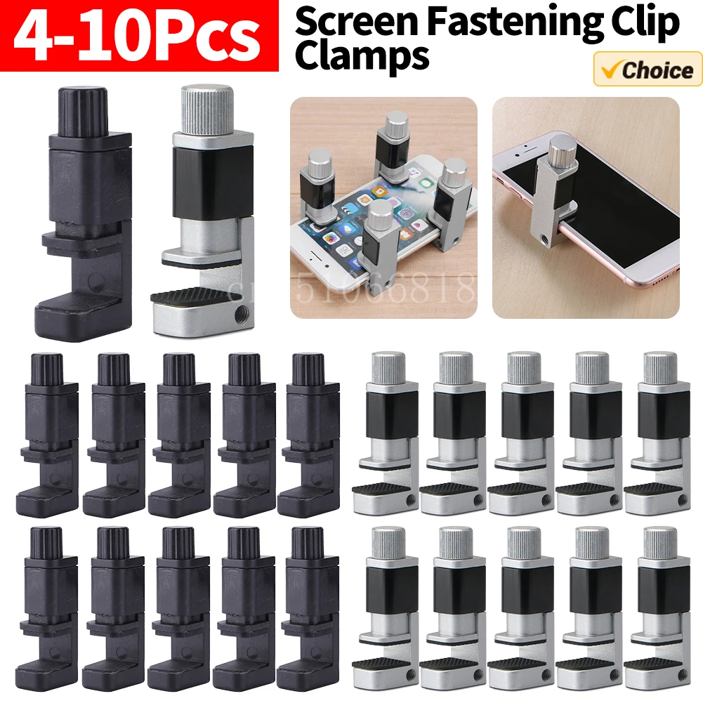 

4-10Pcs Mobile Screen Separator Adjustable Alloy Clip Fixture Clamp Phone Repair Tools LCD Display Clip for IPhone/IPad/Tablet
