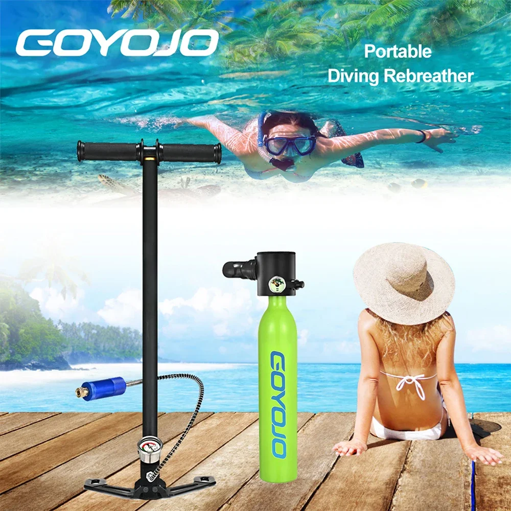 Lung Scuba Cylinder Diving Oxygen Tank 2024 New In Underwater Breathing Apparatus Portable 0.5L Mini Diving Gear Accessories