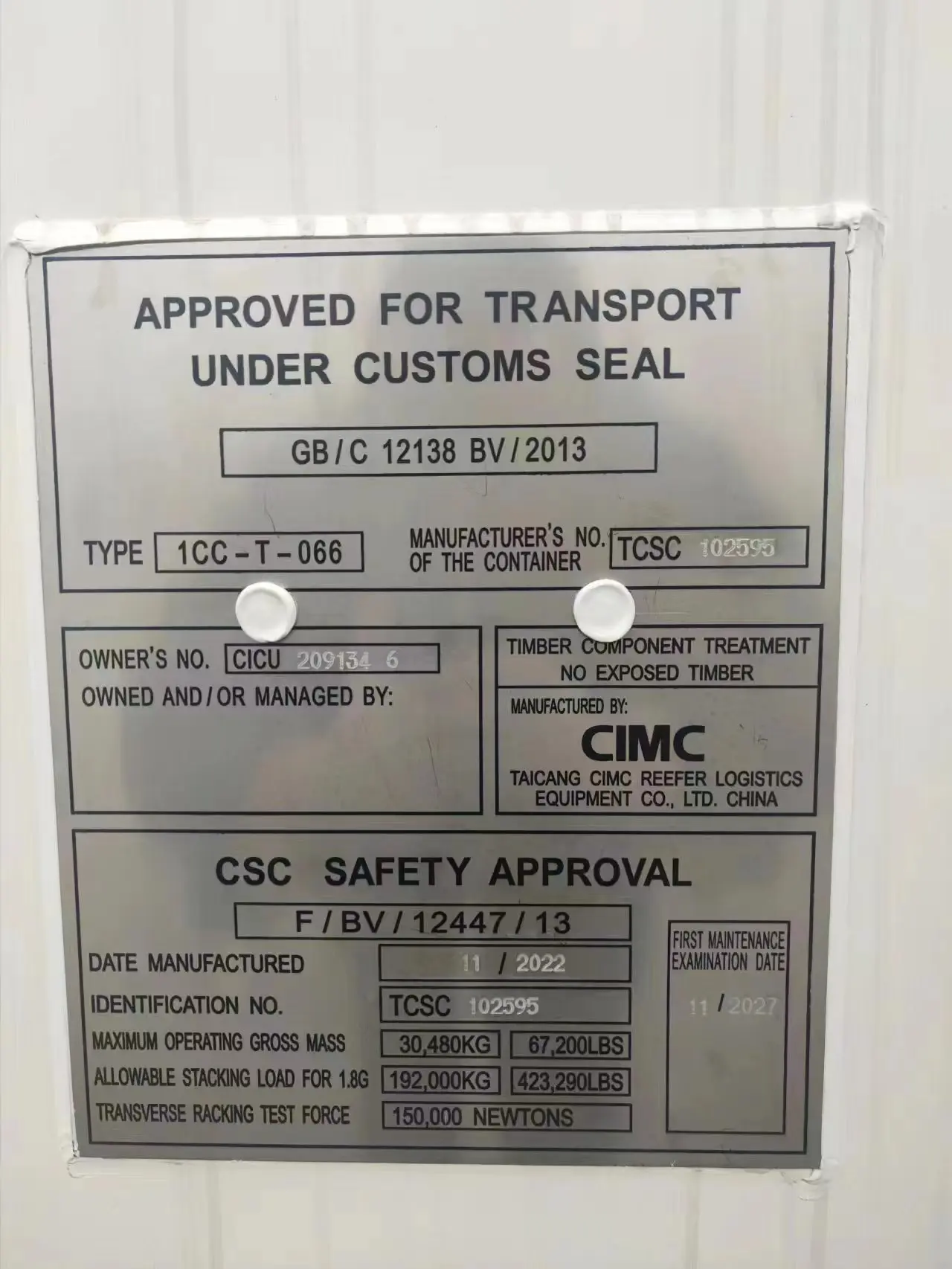 Contenitore per congelatore walk-in per sala di conservazione frigorifera da 20 piedi con nuovissima unità di sistema di refrigerazione Thermo King Carrier negli Stati Uniti