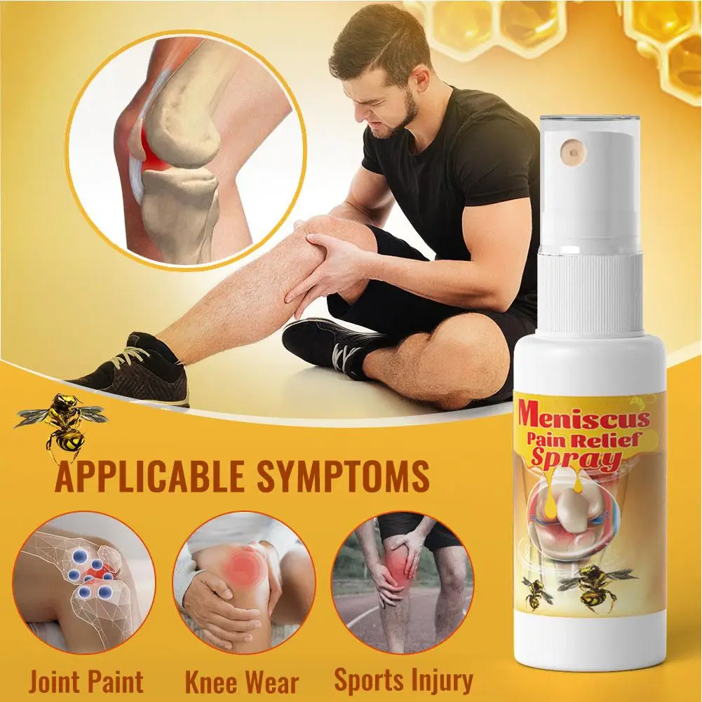 30ml Sumifun Bee Meniscus Analgesic Spray Arthritis Rheumatoid Pain Relief Cream Knee Joint Muscle Ache Care Plaster