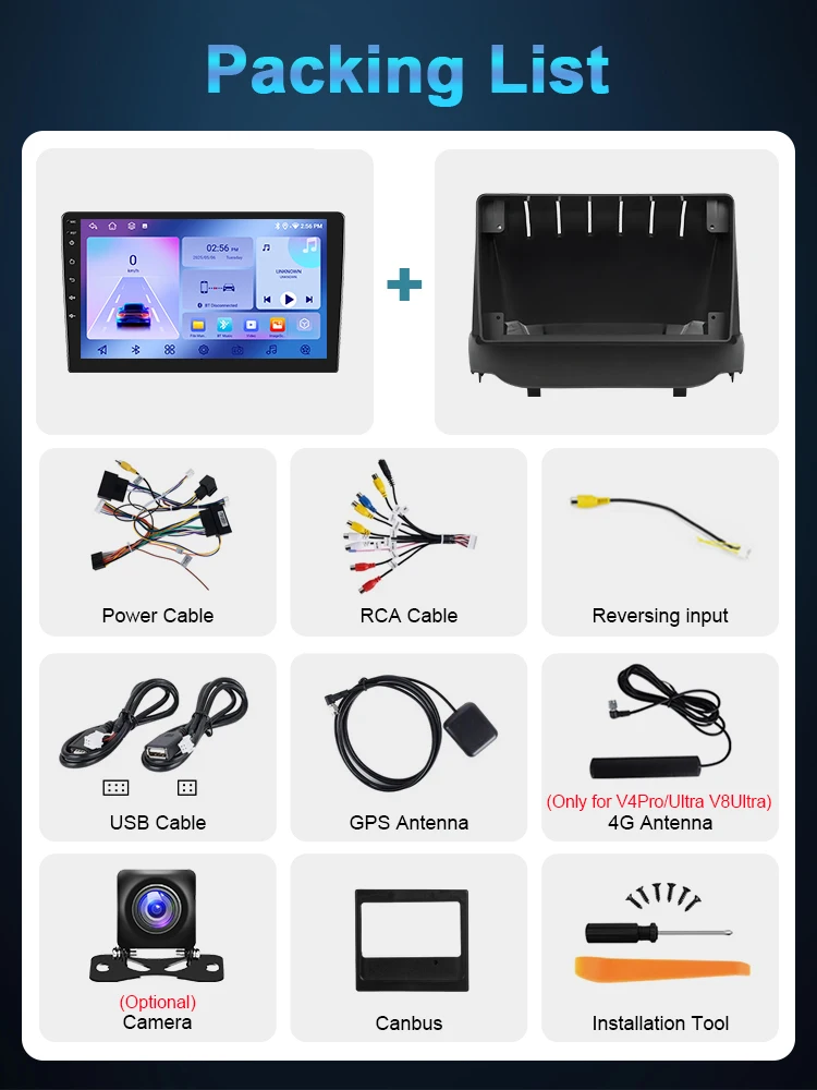 Podofo 4G CarPlay راديو أندرويد لفورد Ecosport 2013-2017 سيارة مشغل وسائط متعددة 2din نظام تحديد المواقع سيارة ستيريو رئيس وحدة IPS Autoradio #6