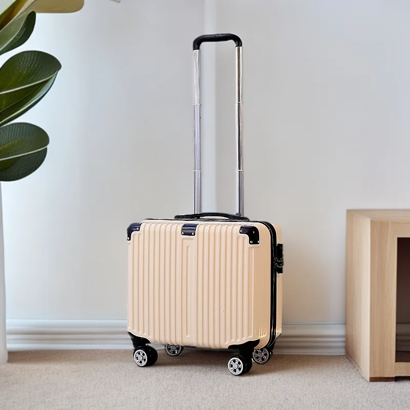 حقيبة سفر محمولة ذات سعة كبيرة مقاس 18 بوصة، حقيبة سفر ABS عصرية وبسيطة ومريحة، سهلة التسجيل في أمتعة السفر #4