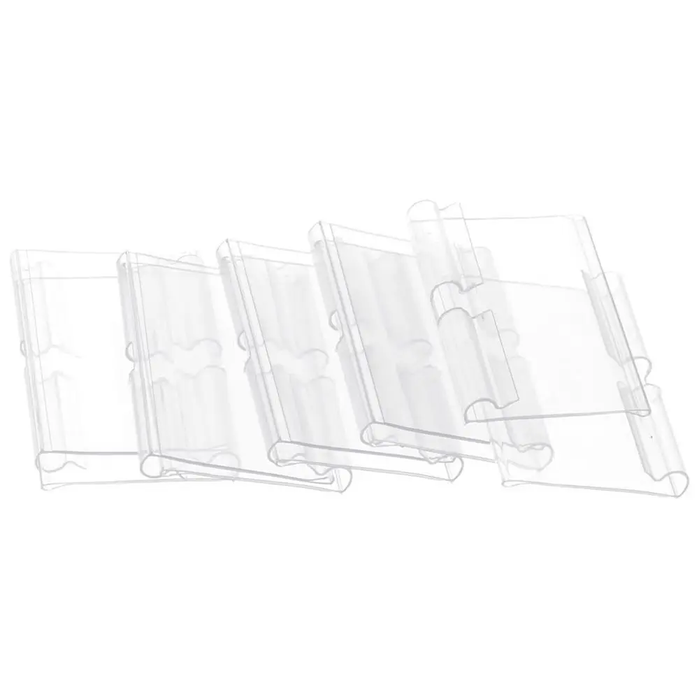 

Supermarket Plastic Plastic Label Holders Reusable Clip On Label Holder Ticket Display Holder Shop