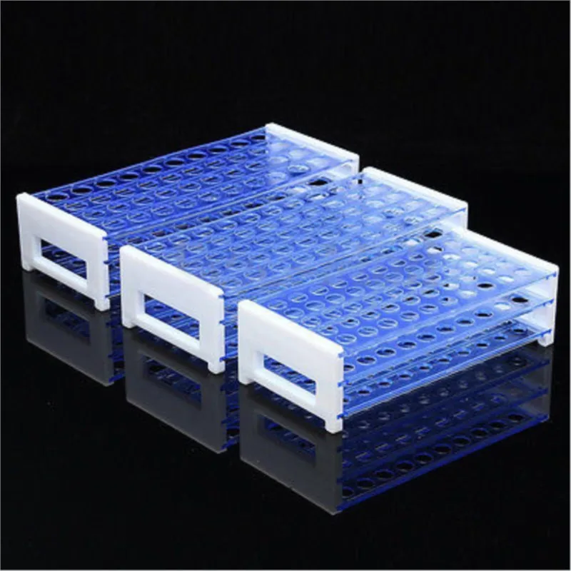 Plastic 3 Layers Lab Test Tube Rack Holder Centrifugal Pipe Stand 40/50 Holes