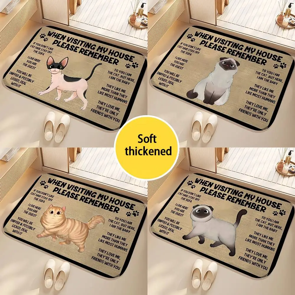 

Cute Dog Welcome Floor Mat Printed large carpets living room and bedroom carpets bathroom anti slip door MATS small carpets