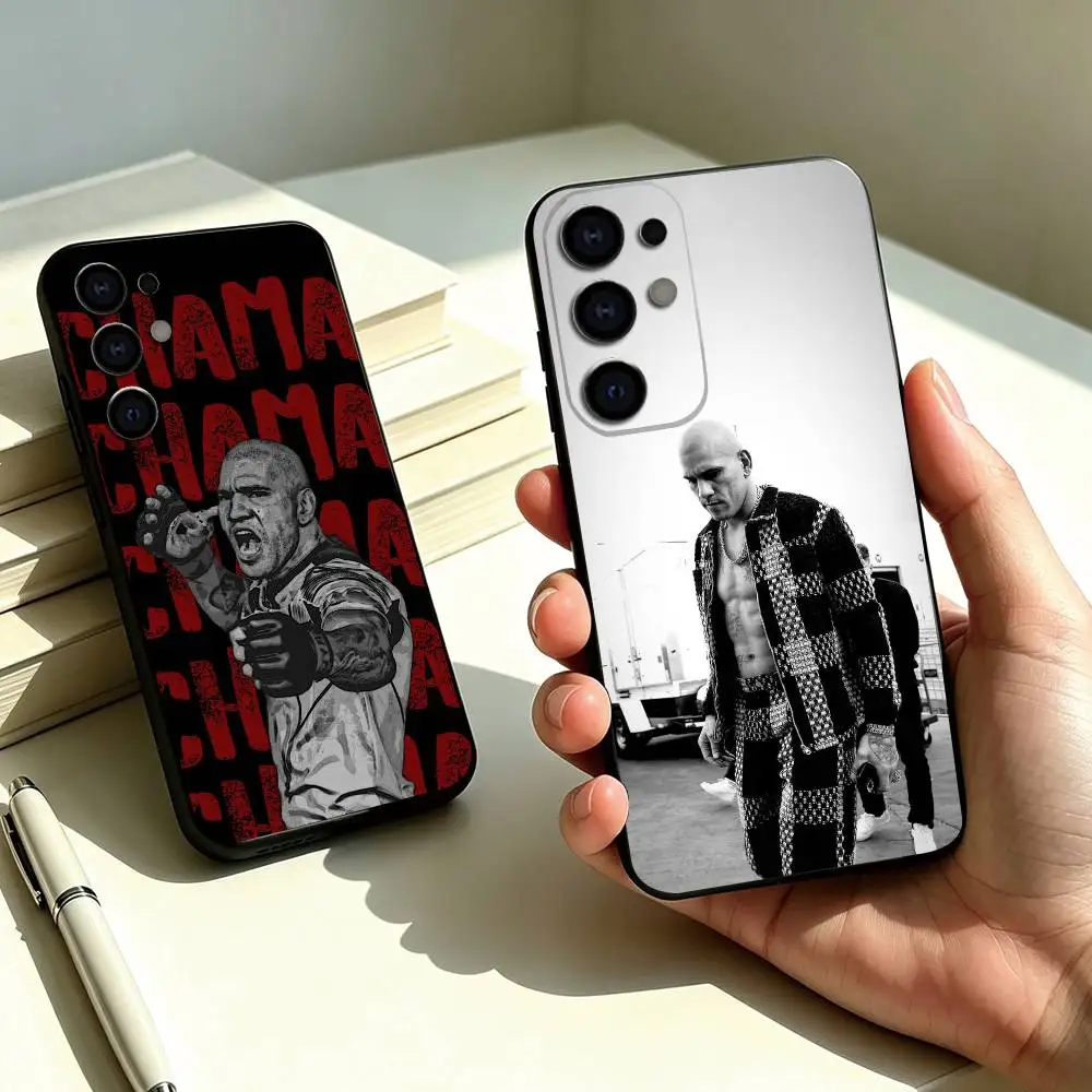 Fighter Alex Pereira Poatan Phone Case Black Silicone Soft For Samsung S25,S24,S21,S22,S23,S30,Ultra,S20,Plus,Fe,Lite Gift