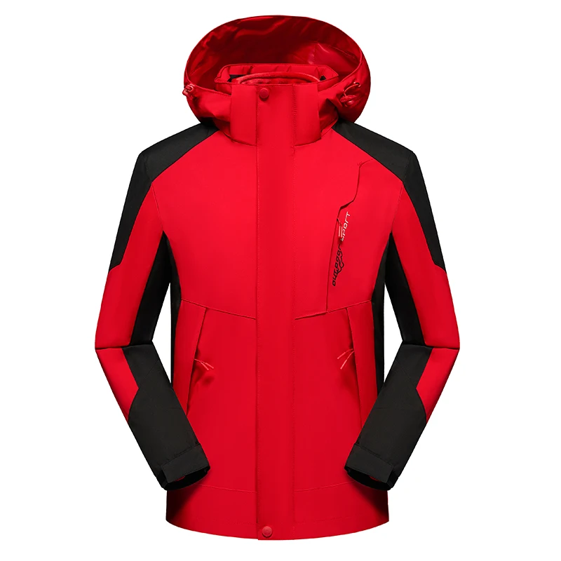 

Men's and Women's Three in One Detachable Two-piece Jacket Thick Velvet and Trendy Brand Mountaineering Clothing Classic Style
