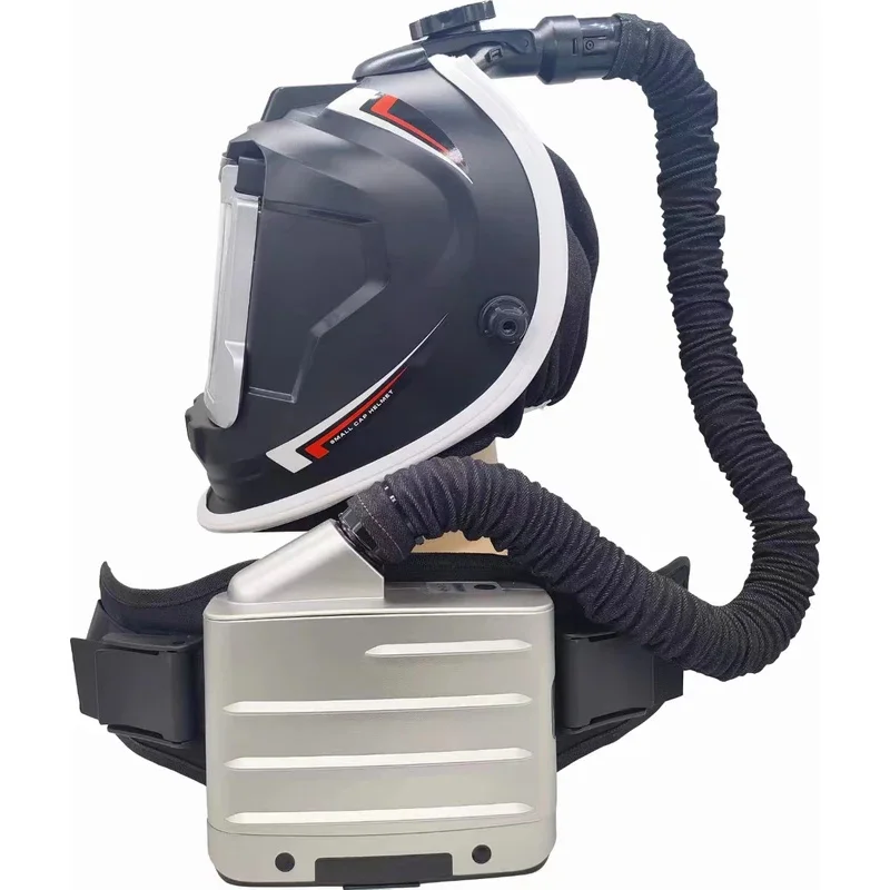 True Color Auto Darkening With PAPR Ventilation Large Field Of Outside Adjustable Welding Helmet