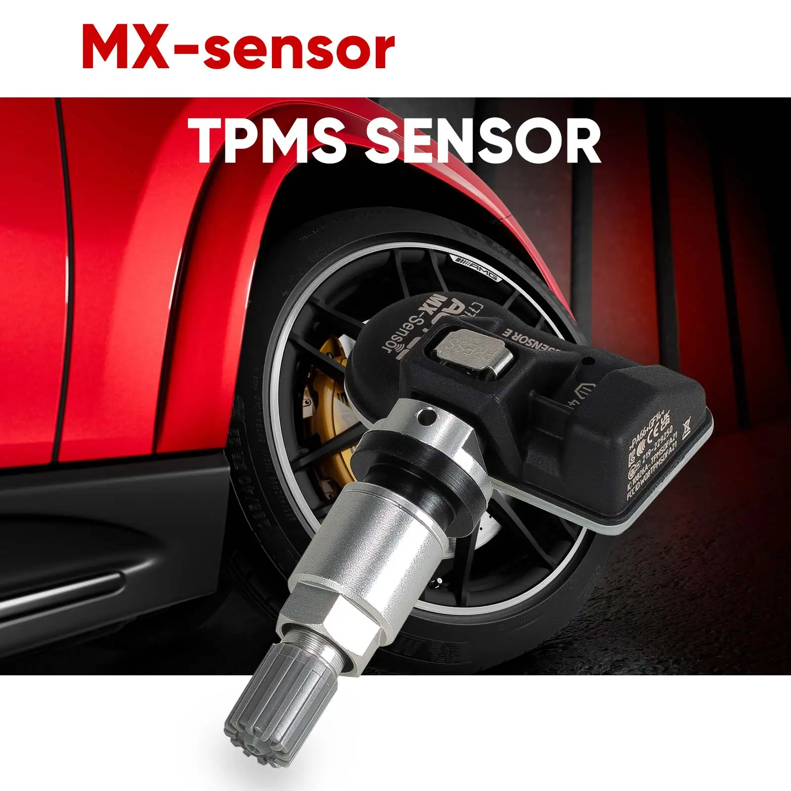 AUTEL MX Sensor 315MHz 433MHz 2 in 1 Universal TPMS Sensor Tire Pressure Monitoring System adaptor used with TS501 TS508WF