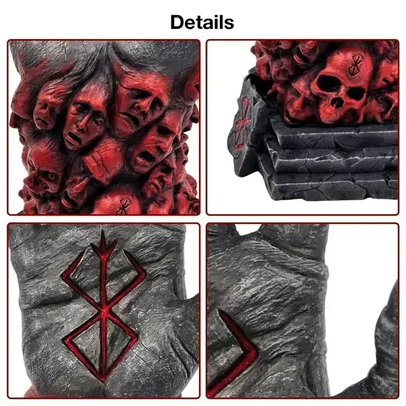 Berserk PVC اليد الشكل تمثال كول عمل تمثال نموذج جمع مكتب الديكور اللعب الهدايا ديكور المنزل الحرف اليدوية