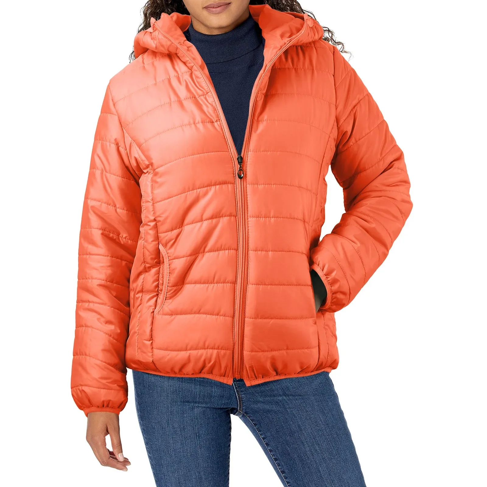 Lightweight Padded Autumn Winter Jackets Women\'s Jackets Hooded Ultralight Quilted puffer Solid Coat for Warm Duck Down Coat