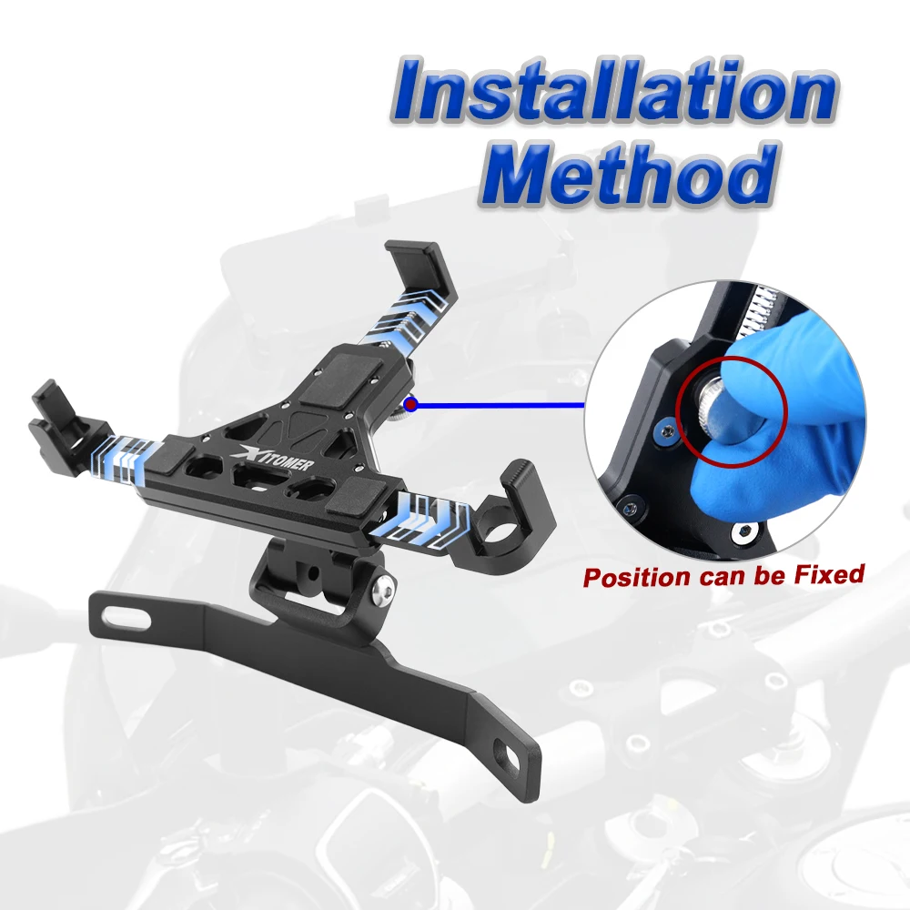 Phone Holder Bracket Motorcycle GPS Mount GPS Bracket Navigation Bracket Adapter V85TT 2019 2020 2021 2022 2023 For Moto Guzzi