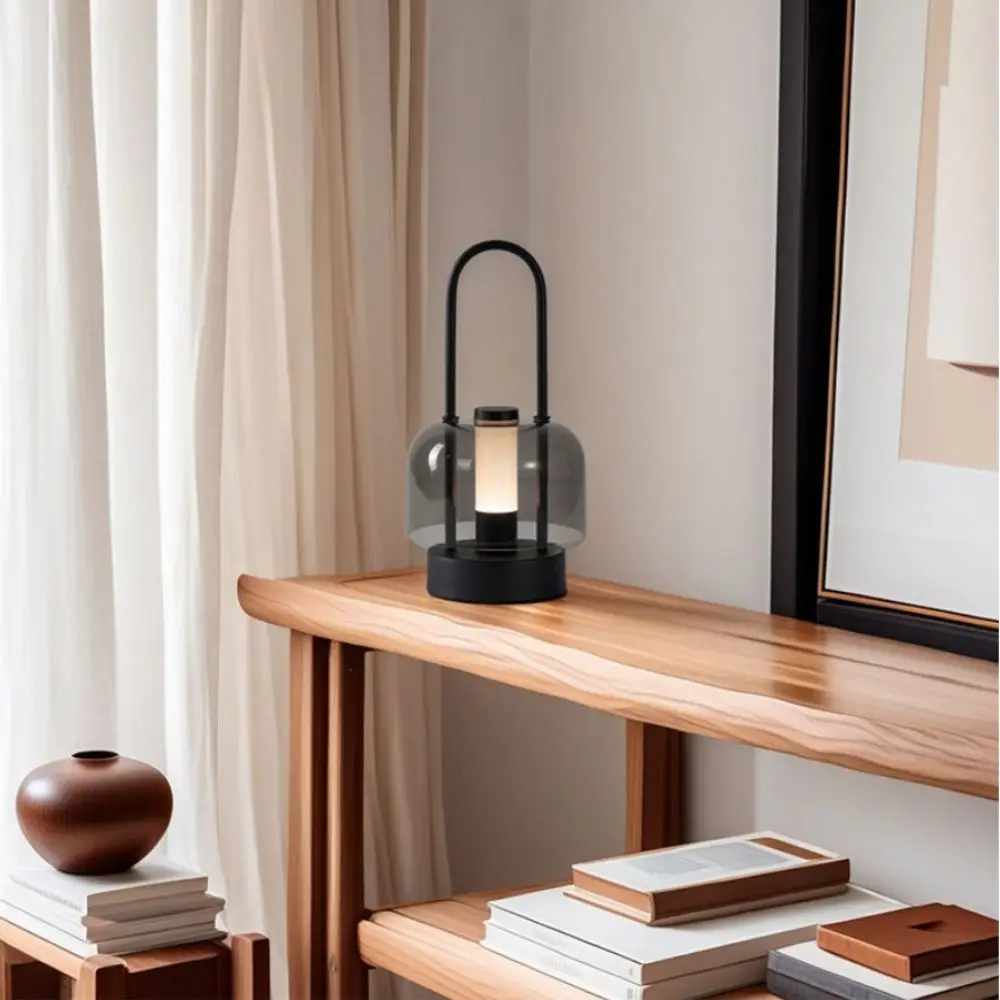 

Rechargeable Camping Style Lamp Tri Color Touch Switch Portable Candle Lamp Acrylic Material Stepless Dimming Night Light