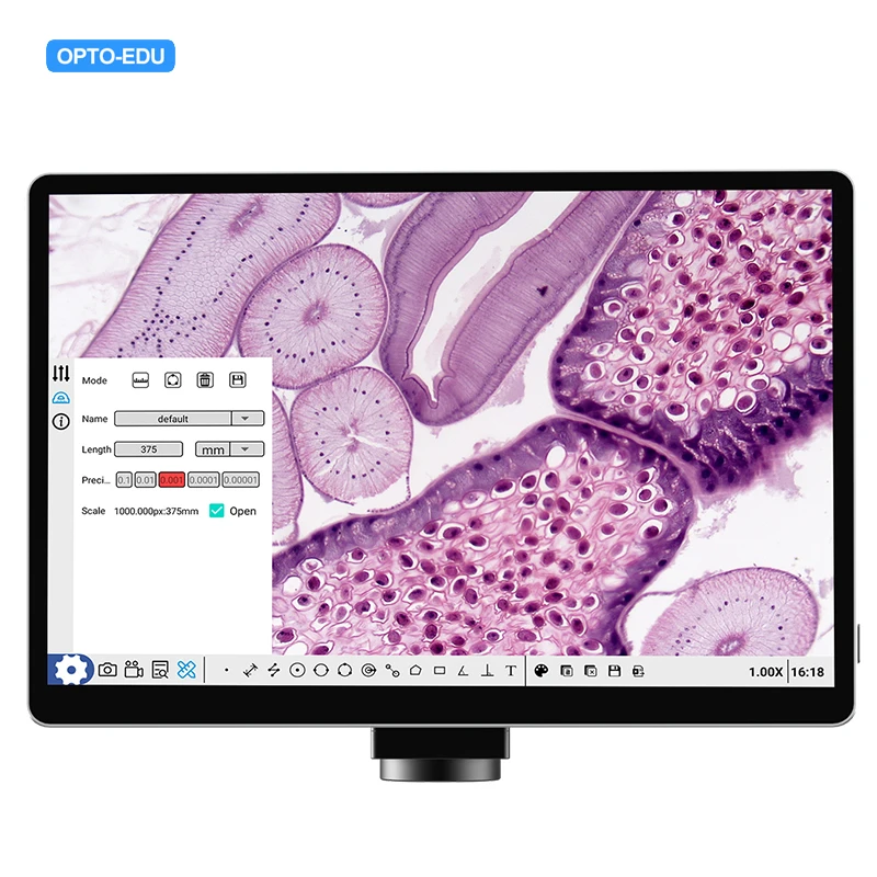 OPTO-EDU A59.3521 10.5 بوصة شاشة تعمل باللمس 8.0 متر كاميرا الجيب الرقمية لمجهر الفيديو