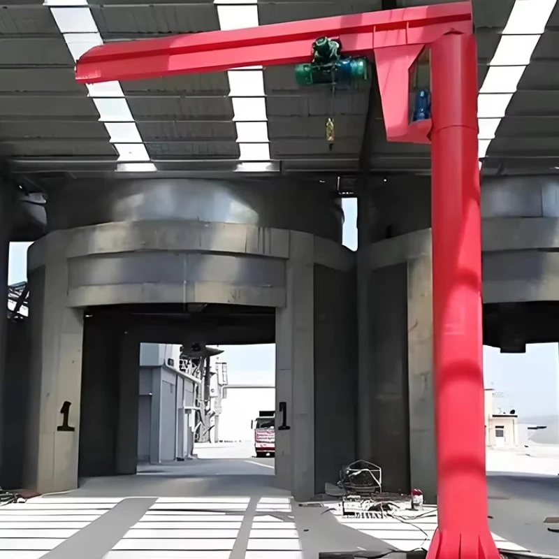 Floor Mounted Portable 360° Rotation Slewing Arm Jib Crane 0.5Ton 1Ton 2Ton 3Ton Industrial Workshop Lifting Equipment