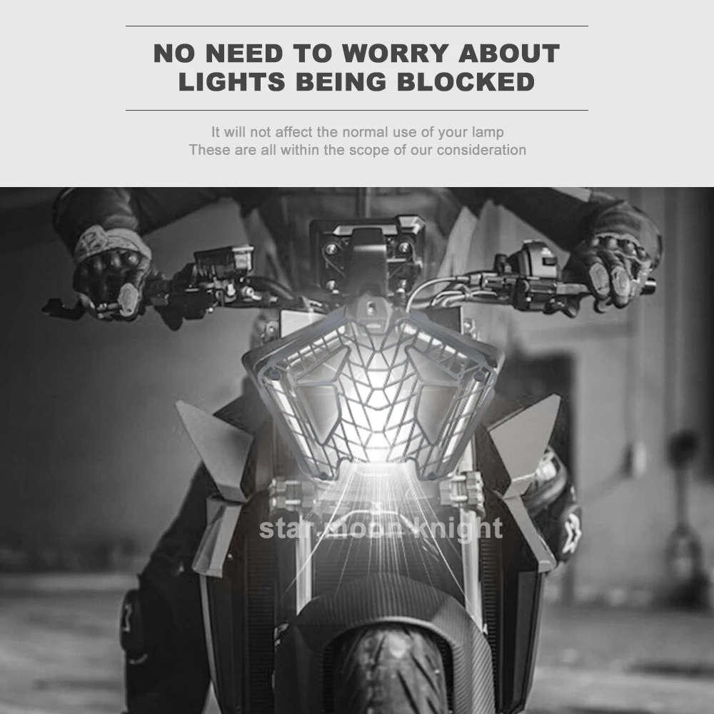 1390 スーパーデューク R Evo 2024 2025 アクセサリーオートバイのヘッドライトヘッドライトガードプロテクターカバー保護グリル