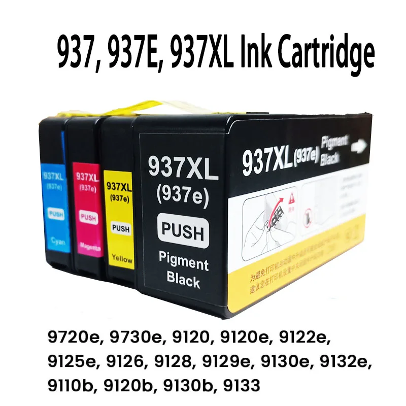 937 Ink 937E 937XL Ink Cartridge for HP Officejet Pro 9110B 9120B 9130b 9720 9730 9110e 9120e 9130e 9720e 9730e Printer