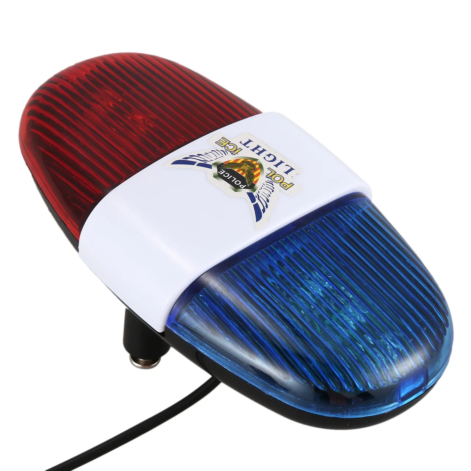 

ABAZJ Bicycle Cycling 4 Tones 6 LED Electronic LED Warning Lights Siren Horn Beeper Bell