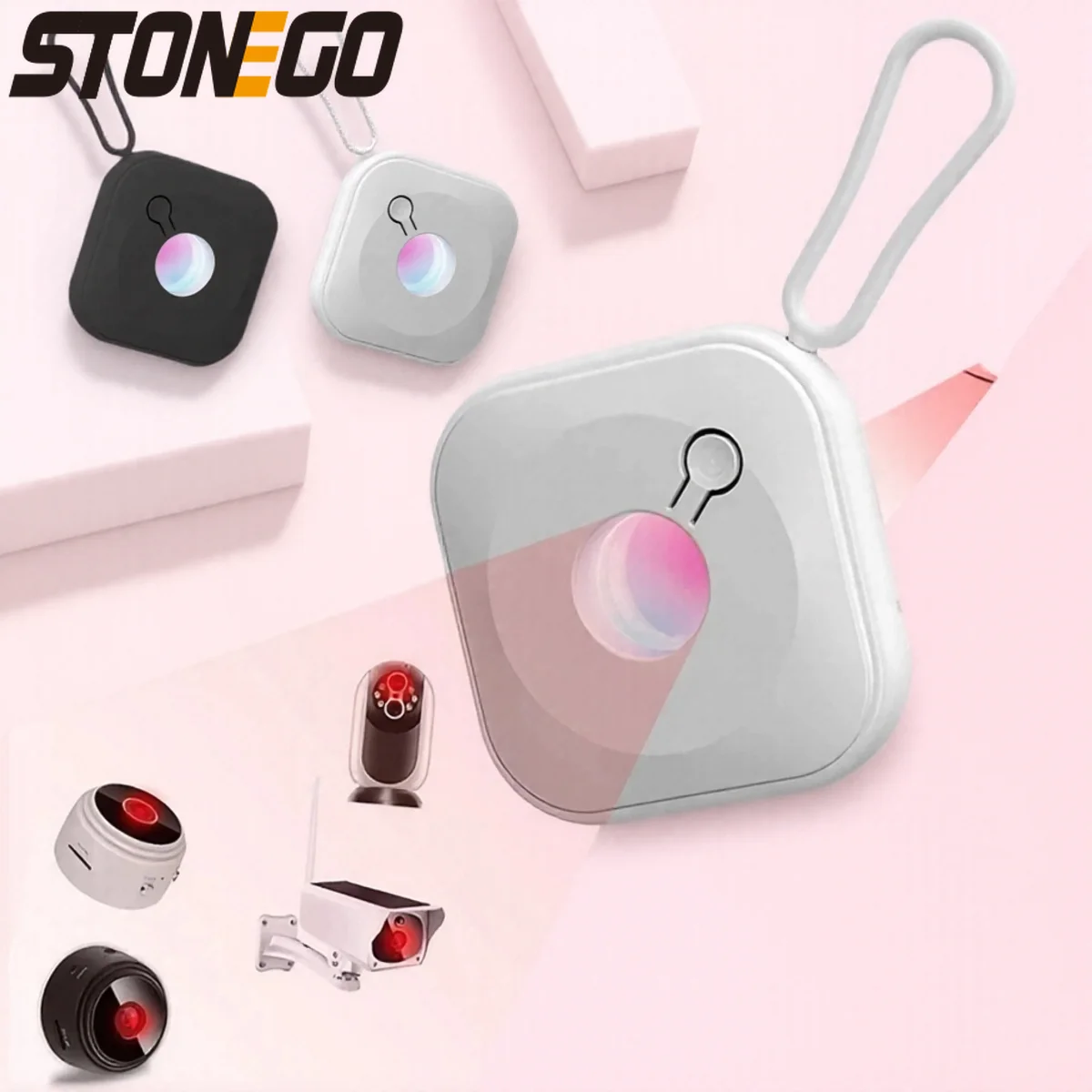 1 قطعة كاشف كاميرا محمول مضاد للتجسس جهاز مسح الأشعة تحت الحمراء المخفية للسفر في الفندق حماية أمن المكتب المنزلي #1